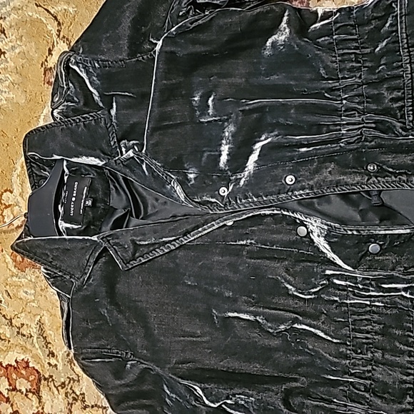 Lucky brand velvet jacket M like new - Picture 2 of 3